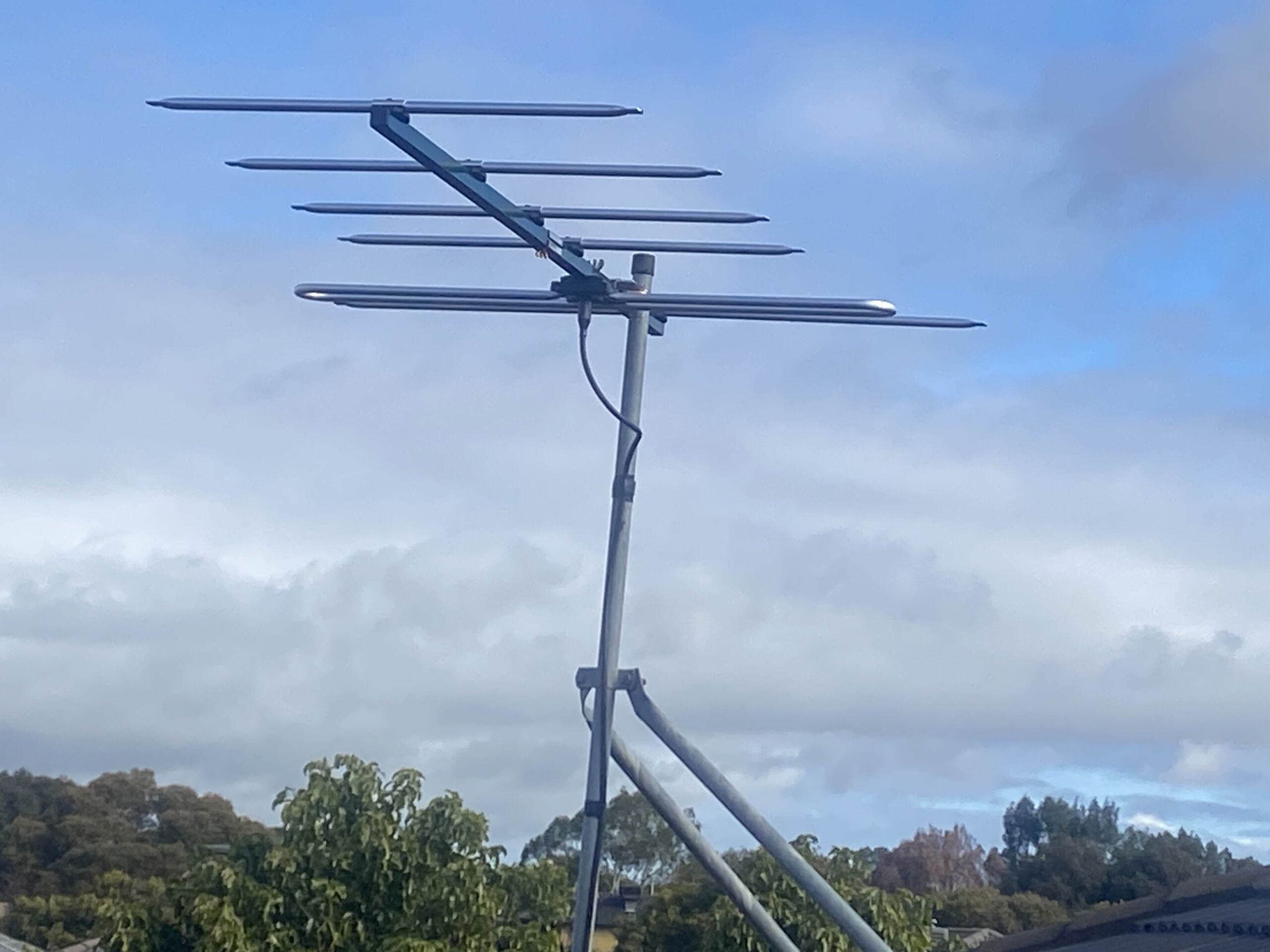 New Australian-made antenna ready for installation in Mernda, Victoria.