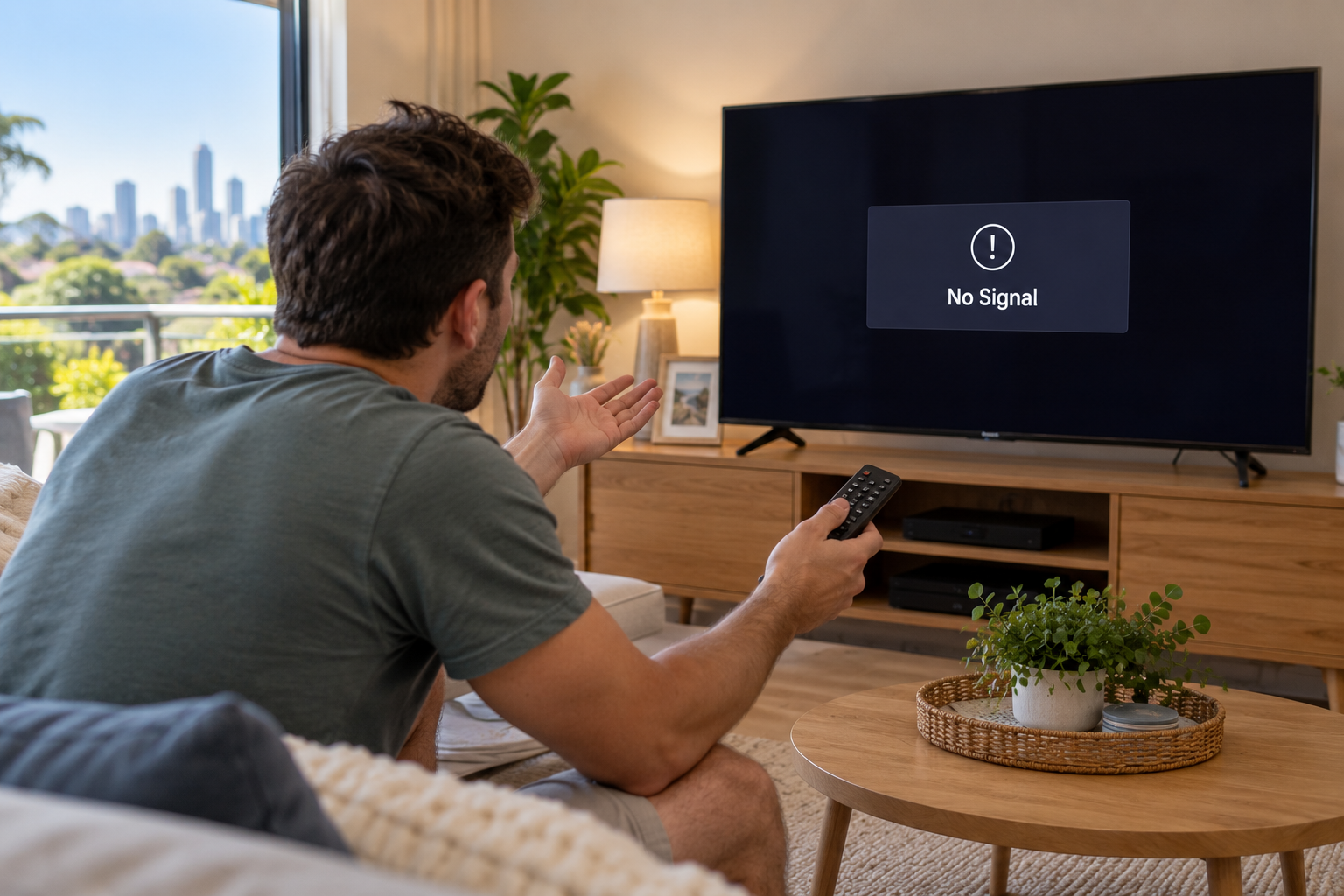 TV showing no signal after the TV signal keeps dropping out