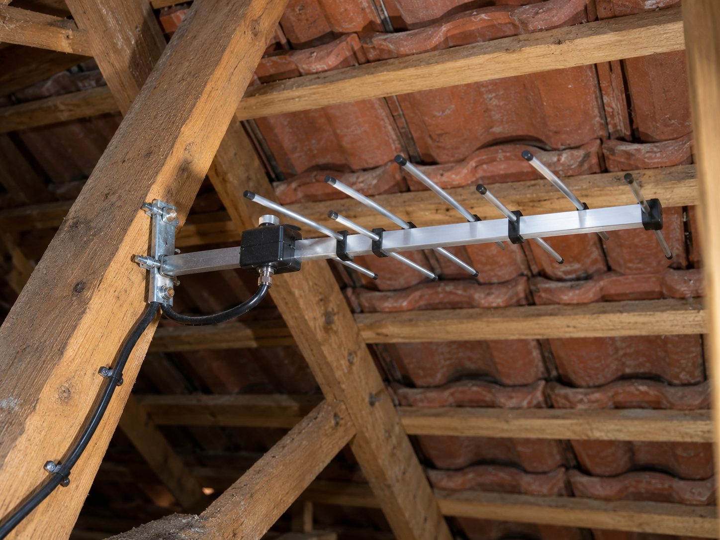 TV antenna installed inside the roof space of an Adelaide home