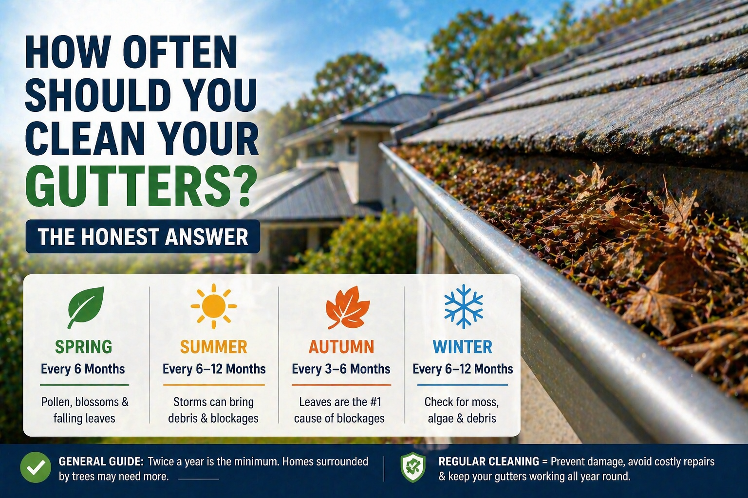 How to maintain your gutters year-round