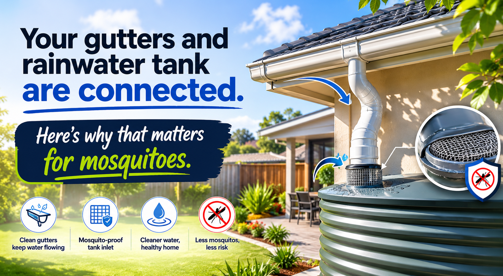 How to Keep Your Rainwater Tank Mosquito-Free - Australian Homeowner's Guide
