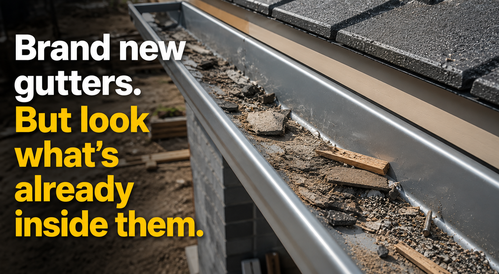 New Home Gutter Check: What Builders Leave Behind