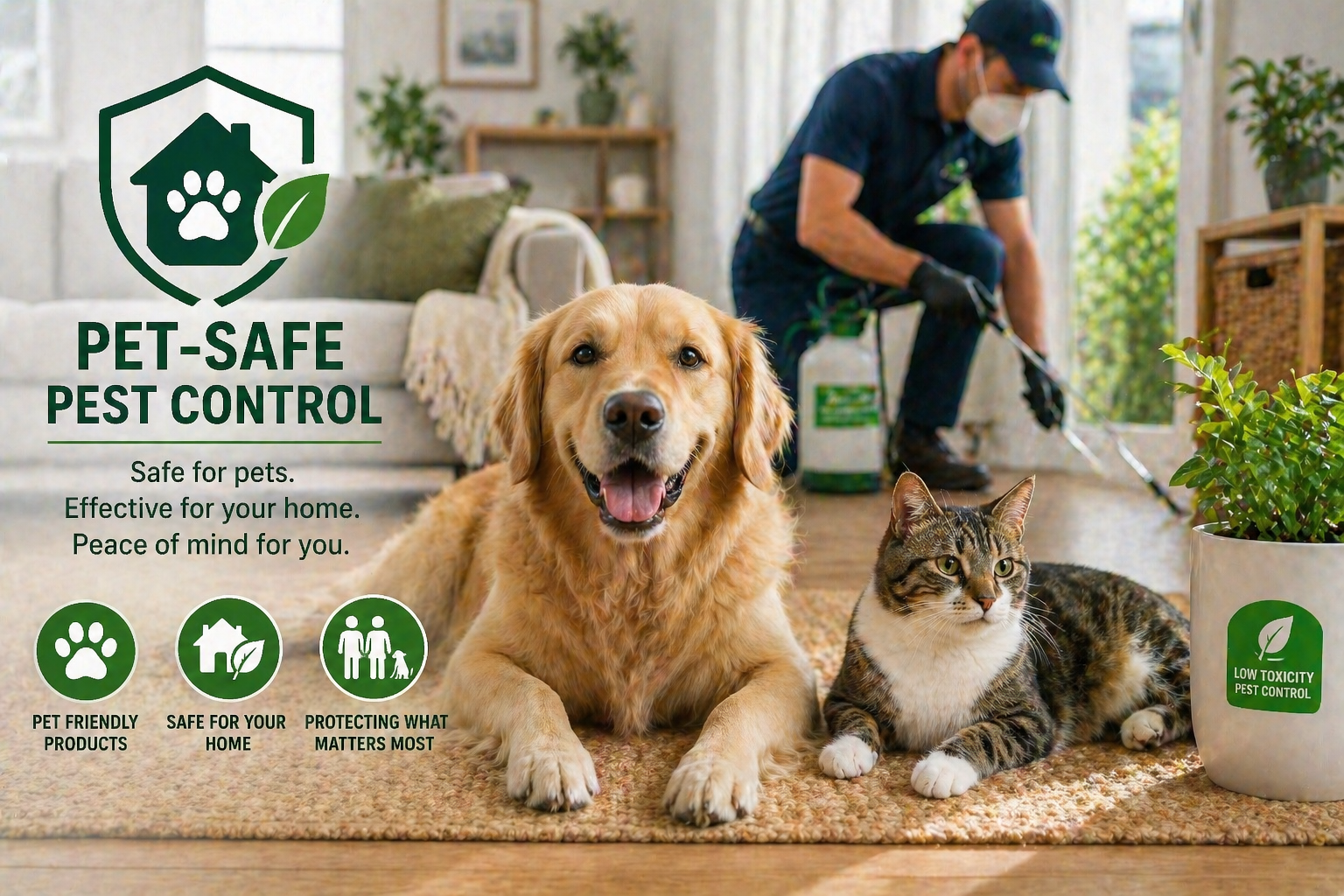 Pet-friendly pest control in action