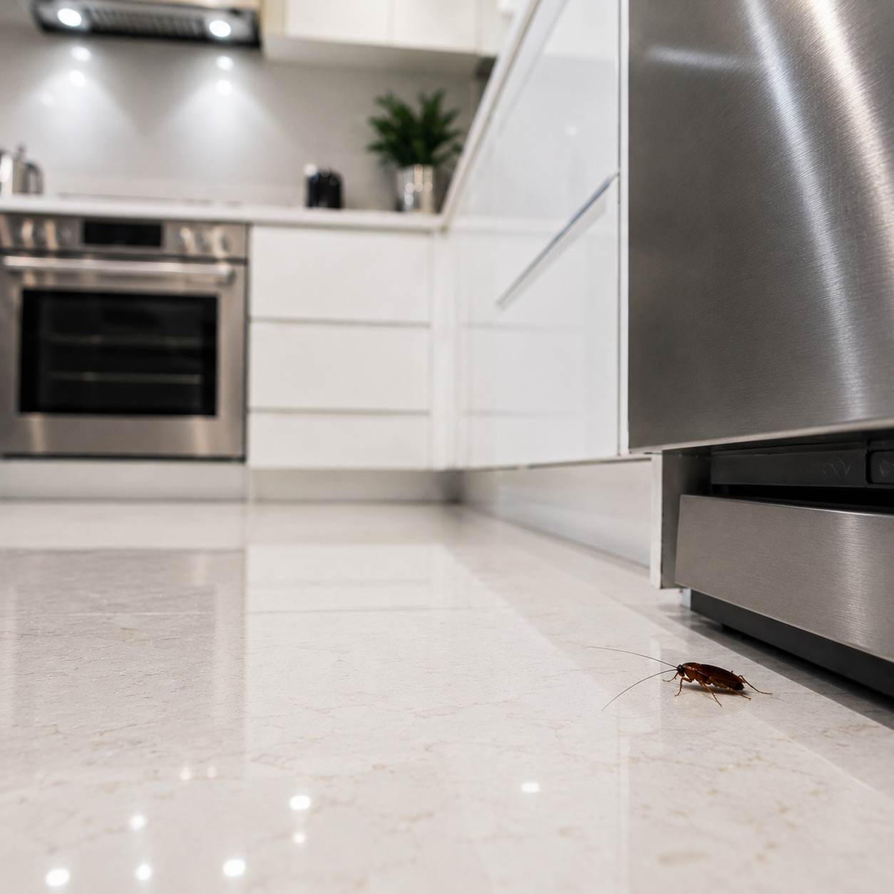 Cockroaches in a clean house?
